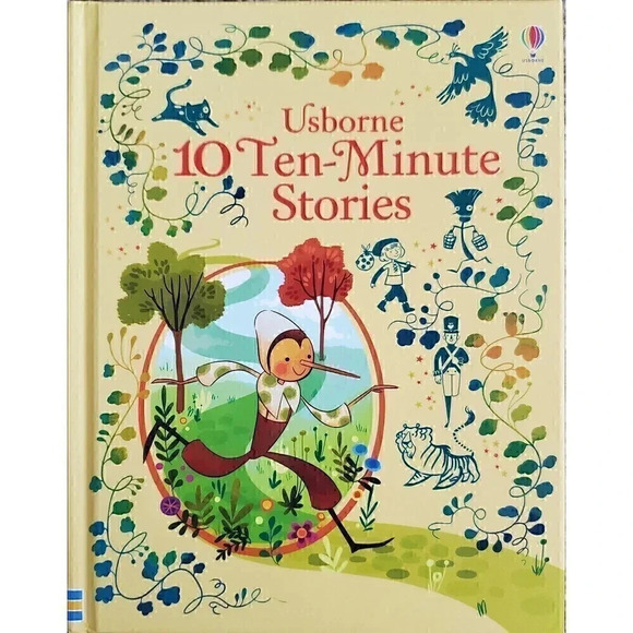 USBORNE 10 Ten-Minute Stories Hardcover Illustrations Fairy Tales Pinocchio Beas - Picture 1 of 5